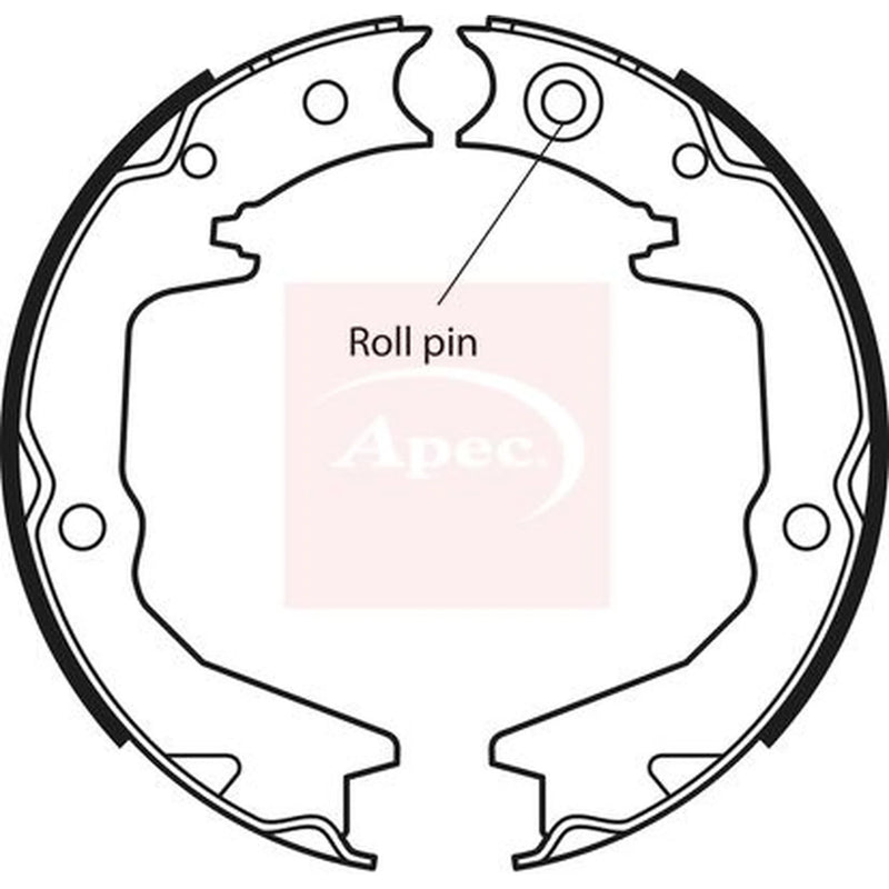 Apec Parking Brake Shoe Set SHU651