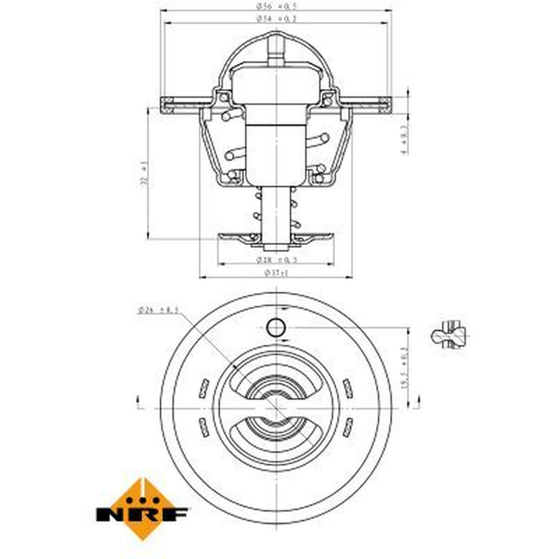 NRF Thermostat,Coolant 725180