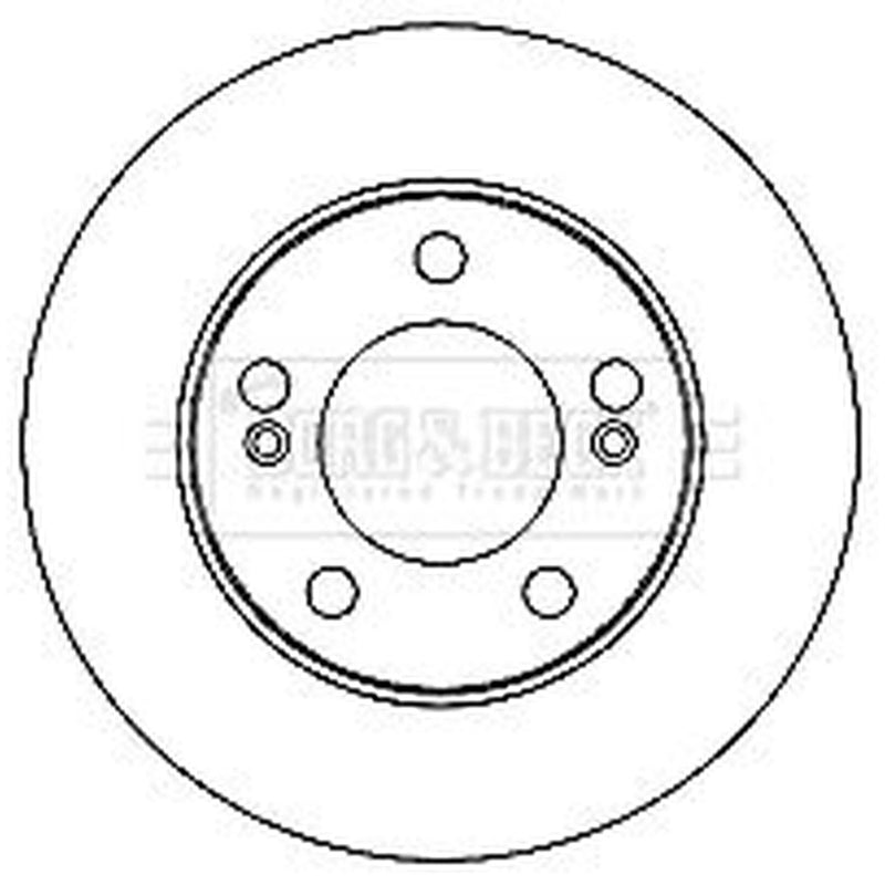 Borg & Beck 2 x Vented Front Brake Discs BBD4681