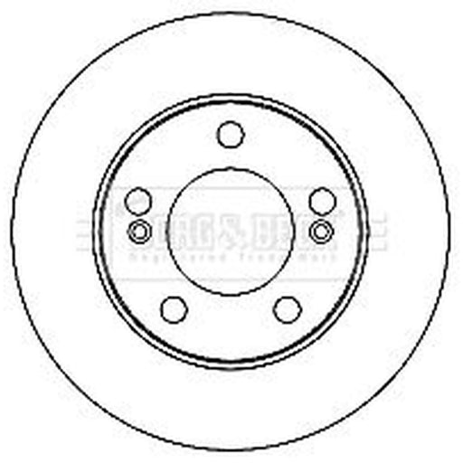 Borg & Beck 2 x Vented Front Brake Discs BBD4681