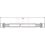 Apec Brake Hydraulic Hose Line Front HOS4025