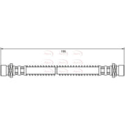 Apec Brake Hydraulic Hose Line Front HOS4025