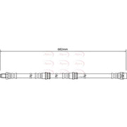 Apec Brake Hydraulic Hose Line Rear HOS4302