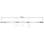 Apec Handbrake Cable Left Rear CAB1022