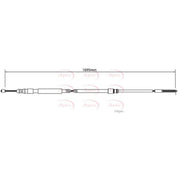 Apec Handbrake Cable Left Rear CAB1022
