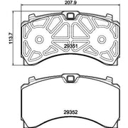 DON Rear Brake Pad Set CVP128K
