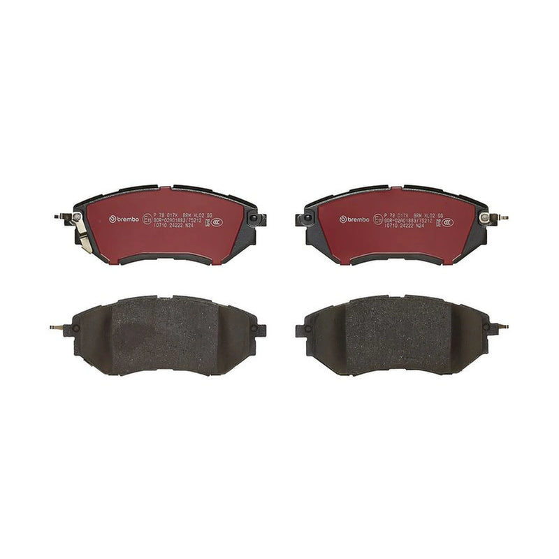 Brembo 4 x Front Brake Pad Set P78017X