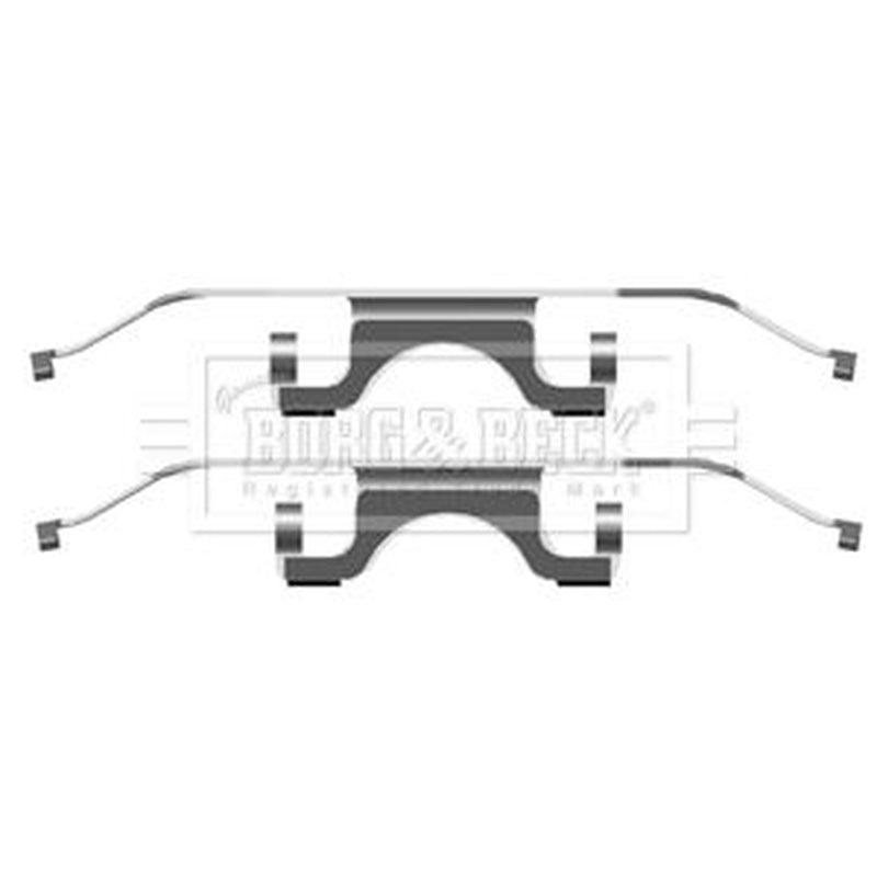 Borg & Beck Brake Pad Accessory Fitting Kit Front BBK1492
