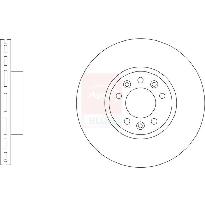 Apec 2 x Front Brake Discs SDK6939