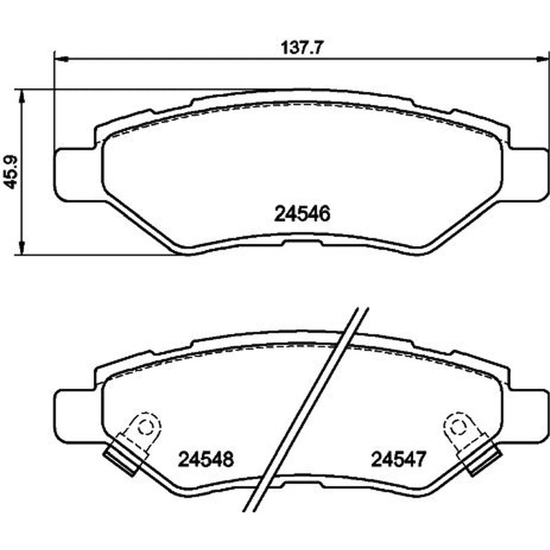 Mintex Rear Brake Pad Set MDB2898