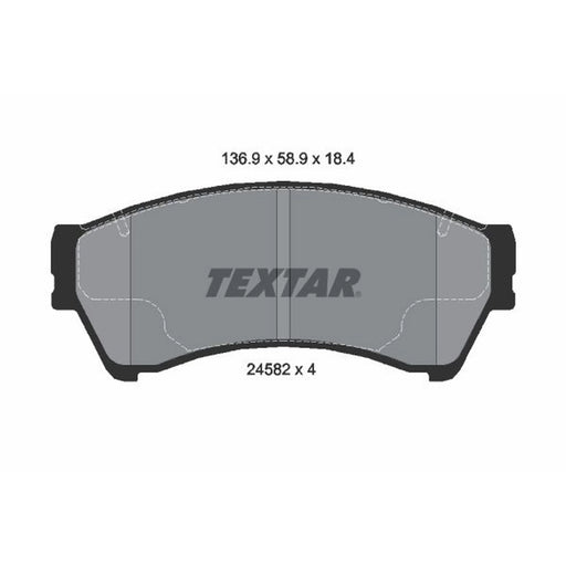 Textar Brake Pad Set 2458201
