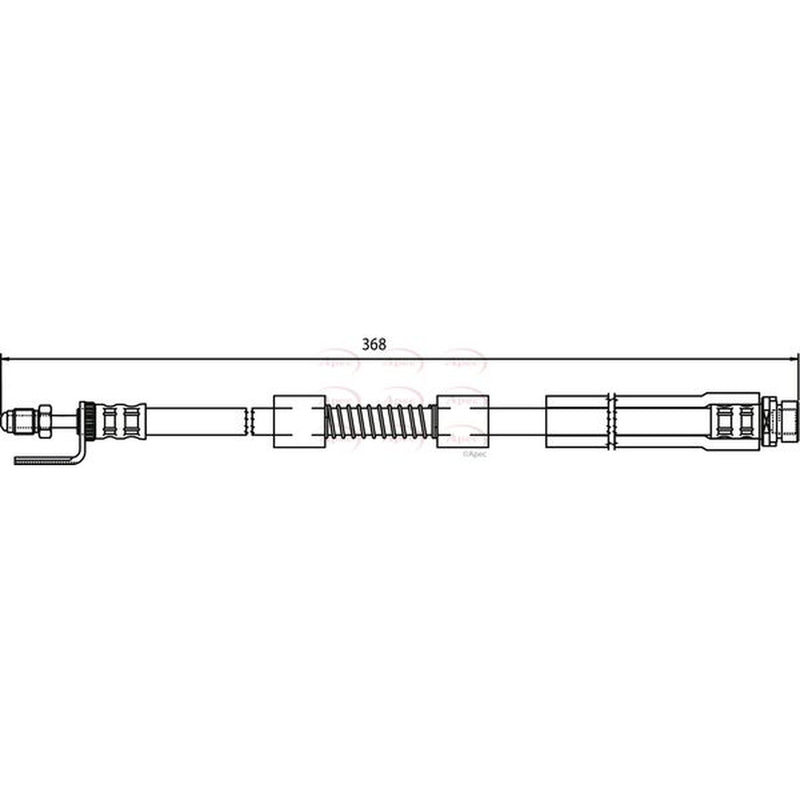 Apec Brake Hydraulic Hose Line Front HOS3678