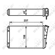 NRF Heater Matrix Core Heat Exchanger 54238