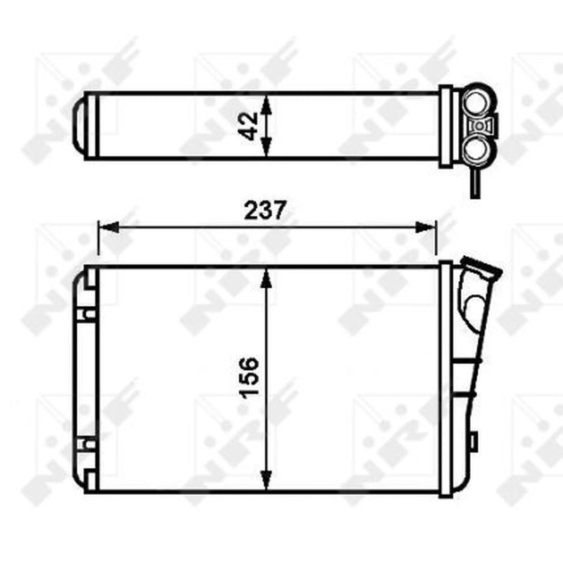 NRF Heater Matrix Core Heat Exchanger 54238