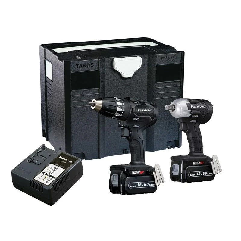 Panasonic EYC232LJ Twin Pack 18V 2 x 5.0Ah Li-ion - EYC232LJ2G31