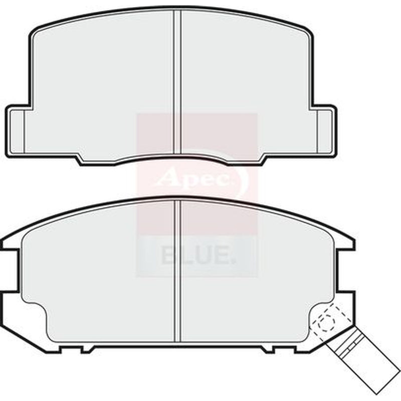 Apec Rear Brake Pad Set PD3406