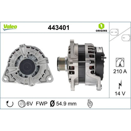 Valeo Car Alternator 12V 443401