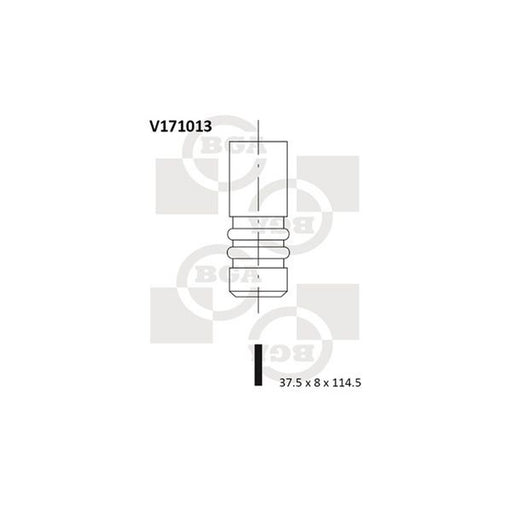 BGA Engine Intake Valve 37mm Head V171013