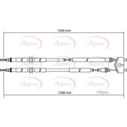 Apec Handbrake Cable Centre CAB1136