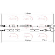 Apec Handbrake Cable Centre CAB1136