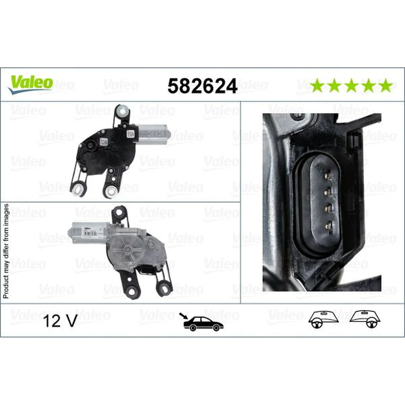 Valeo Front/Rear Wiper Motor Rear 582624