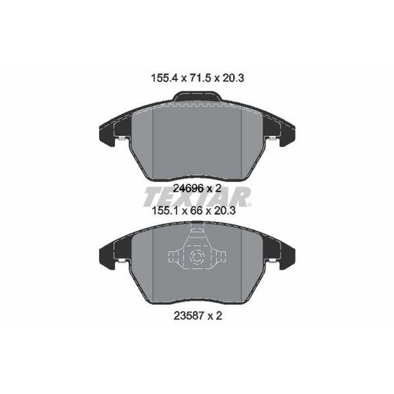Textar Front Brake Pad Set 2469601
