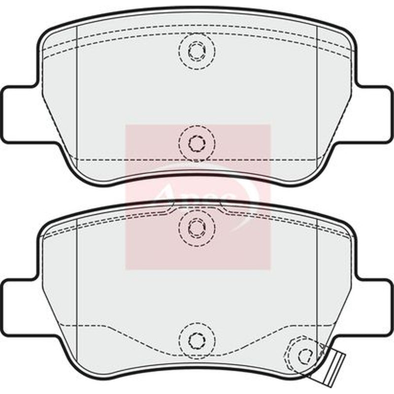 Apec Rear Brake Pad Set PAD1723