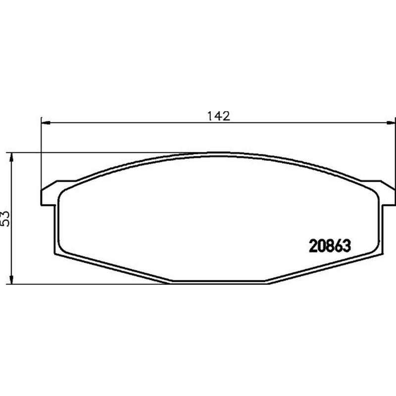 DON Front Brake Pad Set PCP1845