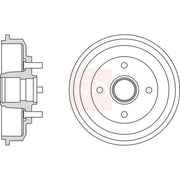 Apec Brake Drum Assembly Rear DRM9906
