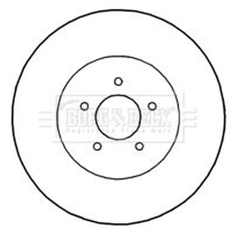 Borg & Beck 2 x Front Brake Discs BBD5827S
