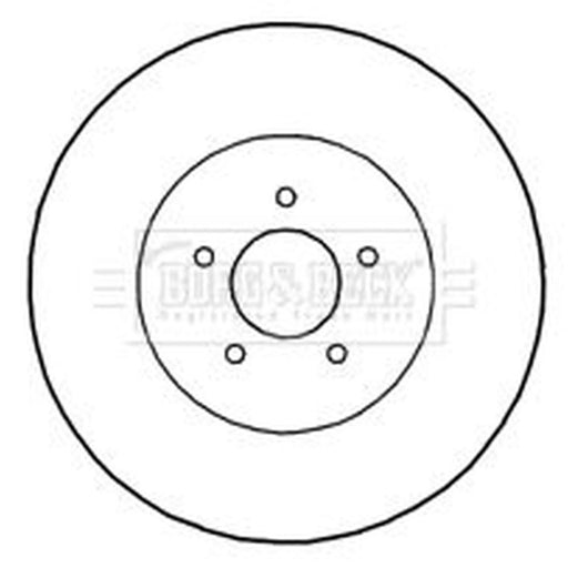 Borg & Beck 2 x Front Brake Discs BBD5827S