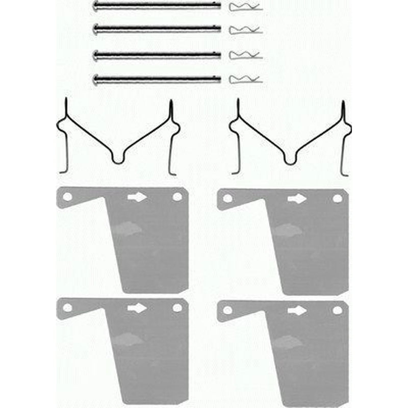 Textar Brake Pad Accessory Fitting Kit Front 82012400