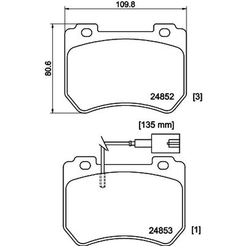 DON Front Brake Pad Set PCP2090
