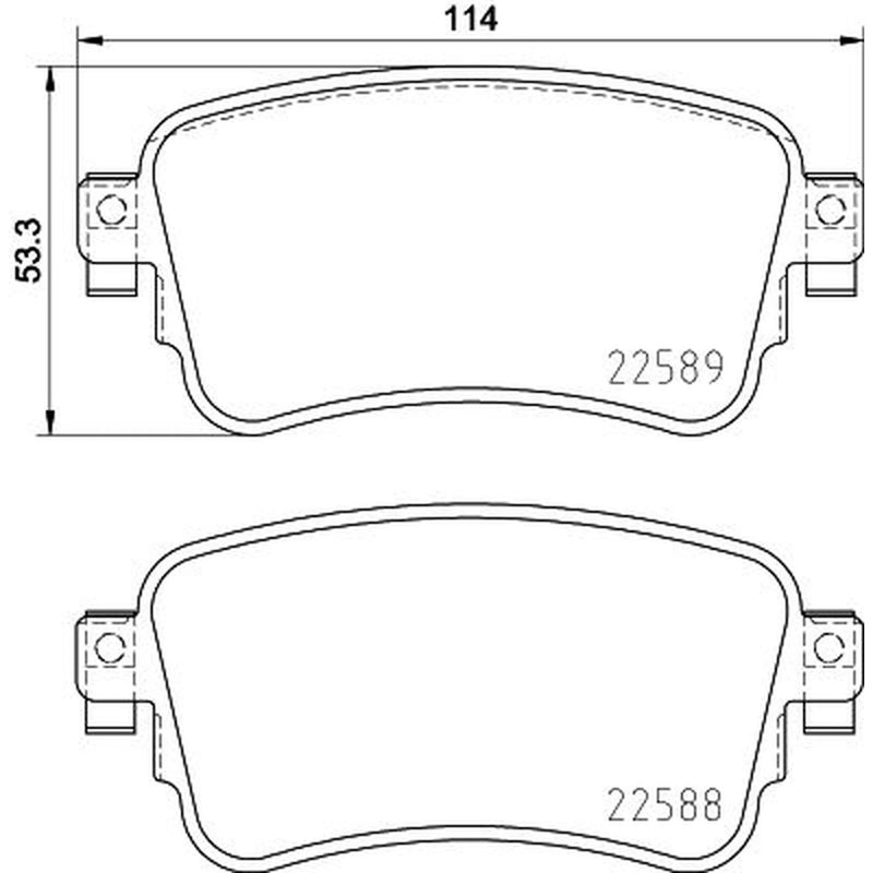 DON Rear Brake Pad Set PCP1753