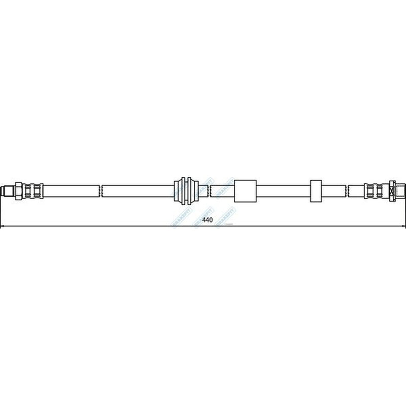 Apec Brake Hydraulic Hose Line Front BHO4238