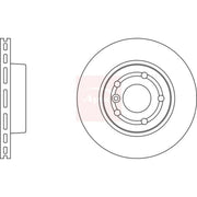 Apec 2 x Front Brake Discs DSK933