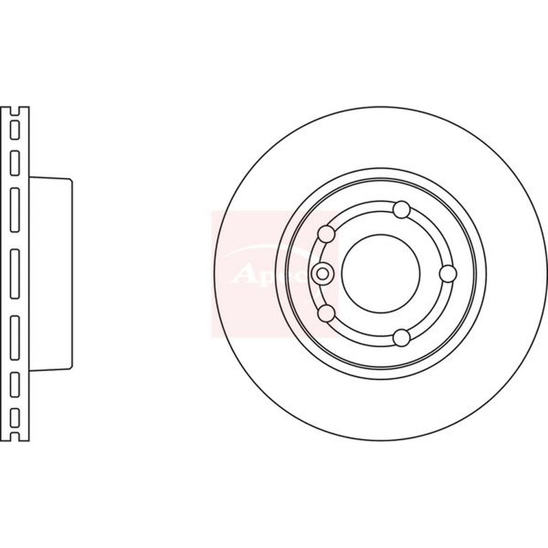 Apec 2 x Front Brake Discs DSK933