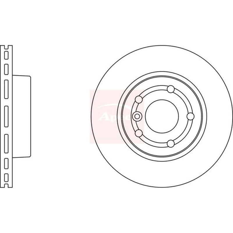 Apec 2 x Front Brake Discs DSK933
