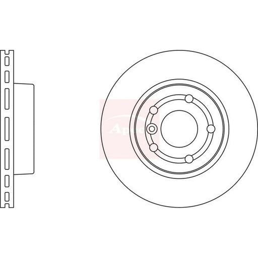 Apec 2 x Front Brake Discs DSK933
