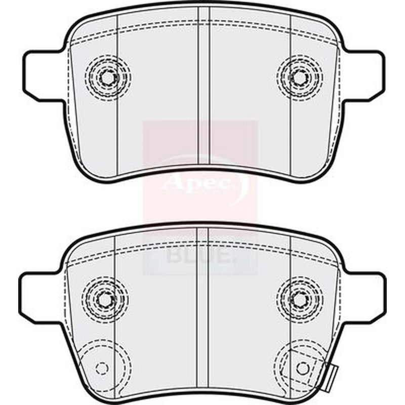 Apec Rear Brake Pad Set PD3712
