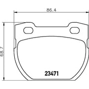 DON Rear Brake Pad Set PCP2168