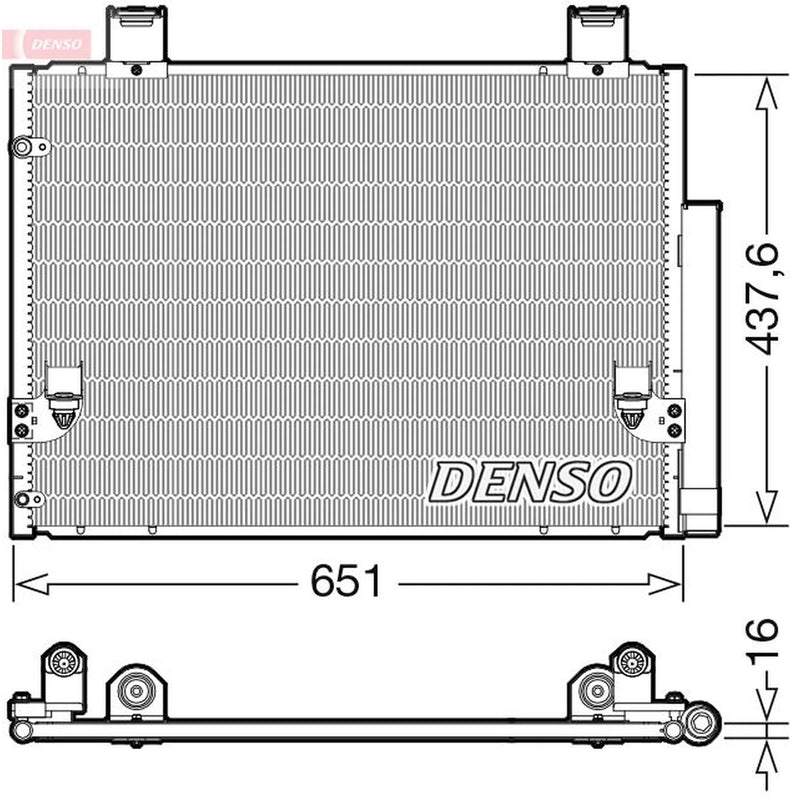 Denso Air Conditioning Condenser DCN50057