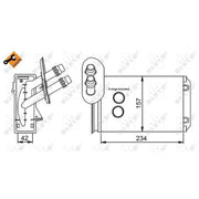 NRF Heater Matrix Core Heat Exchanger 58223