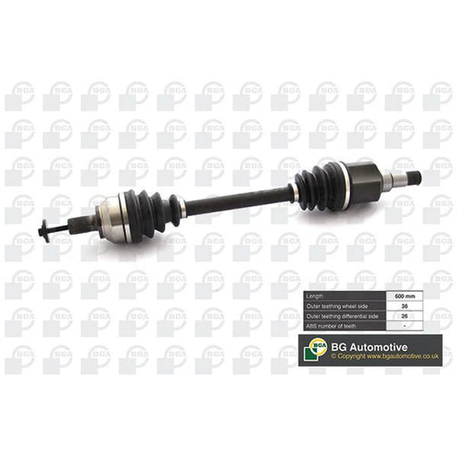 BGA CV Drive Shaft Driveshaft Front Left DS2321L