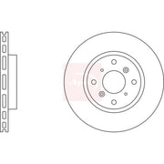 Apec 2 x Vented Front Brake Discs DSK693