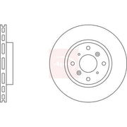 Apec 2 x Vented Front Brake Discs DSK693