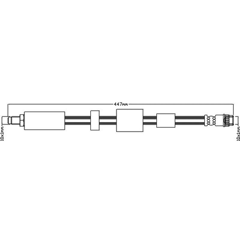Abtex Brake Hydraulic Hose Line Front ABH1093