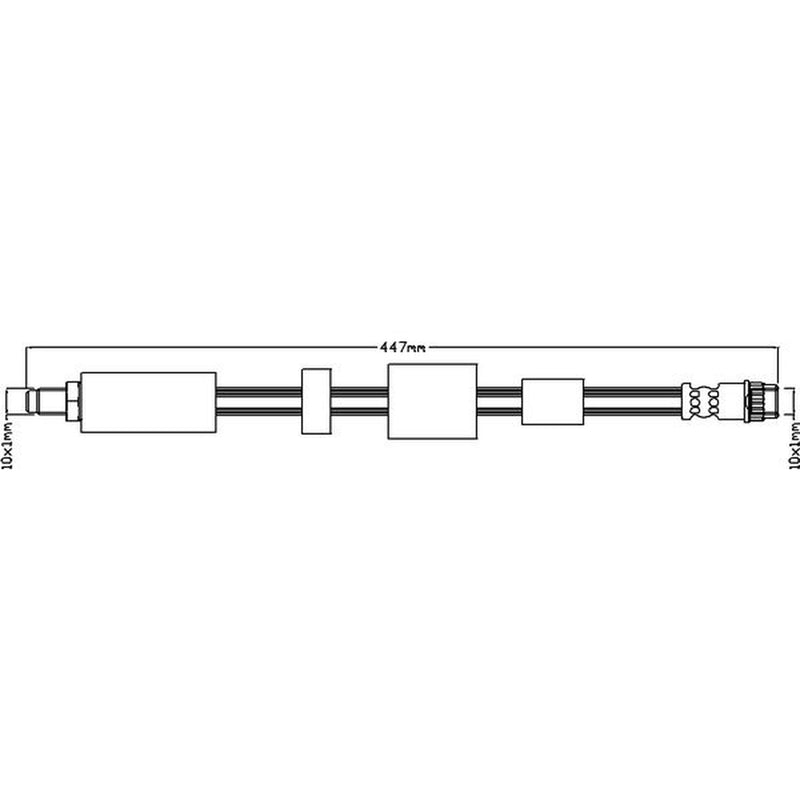 Abtex Brake Hydraulic Hose Line Front ABH1093