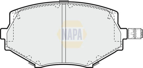 NAPA Front & Rear Pads fits MAZDA