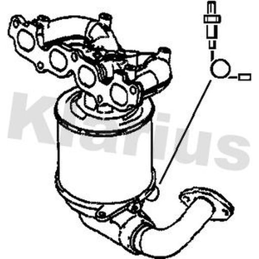 Klarius Catalyst Type Approved With Pipe 322714